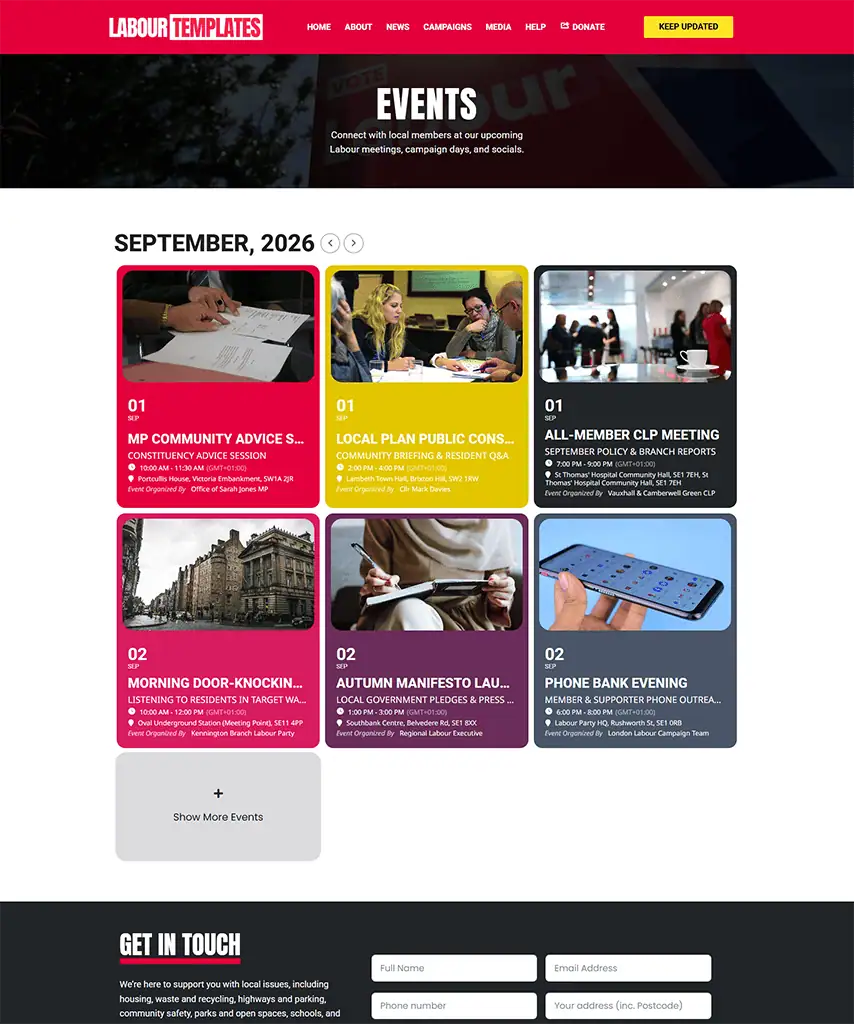 Events (Grid View) ↗