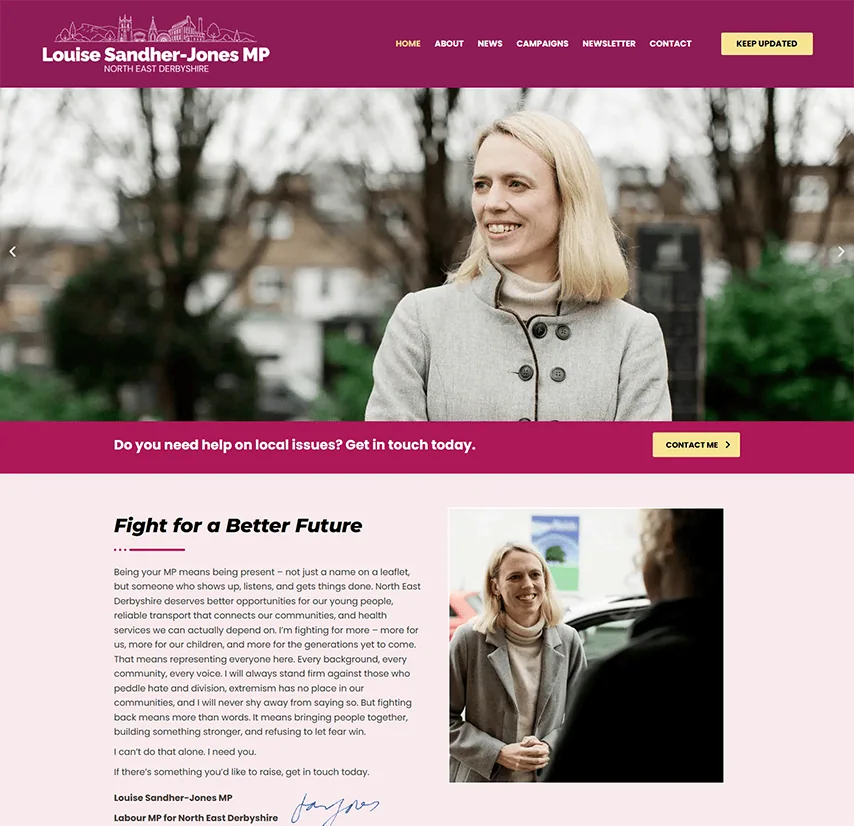 louise-sandher-jones-mp-website-design-labour-templates